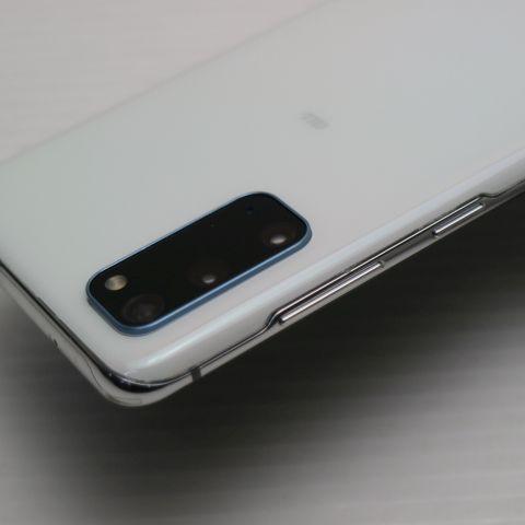 美品 SCG01 Galaxy S20 5G クラウドホワイト スマホ 白ロム 中古