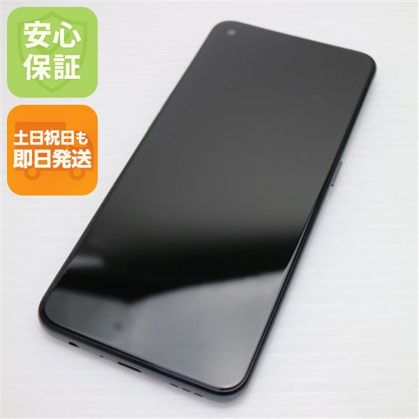 新品同様 SIMフリー OPPO A55s 5G 64GB ブラック スマホ 白ロム 本体 