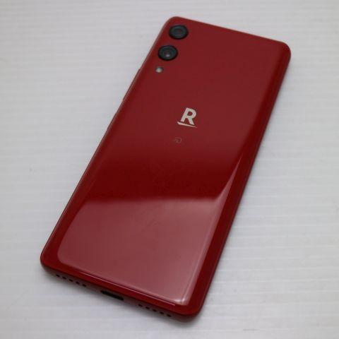 新品同様 Rakuten Hand クリムゾンレッド 安心保証 即日発送 スマホ 白