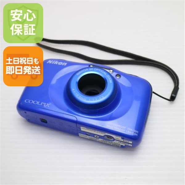 美品 COOLPIX W100 ブルー 中古本体 安心保証 即日発送 コンデジ Nikon 本体