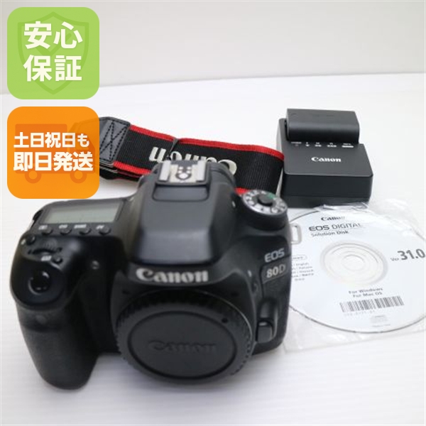 美品 EOS 80D ボディ ブラック スマホ 中古 Canon