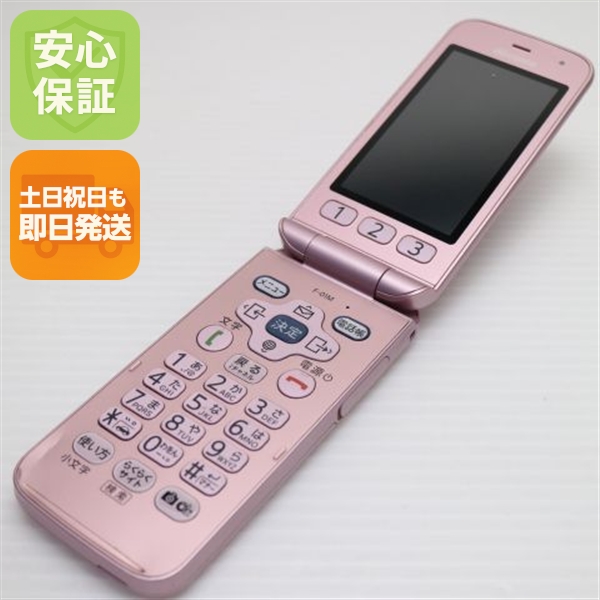 美品 F-01M ピンク スマホ 本体 白ロム 中古