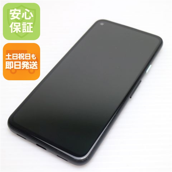 超美品 SIMフリー Google Pixel 4a ブラック スマホ 白ロム 中古