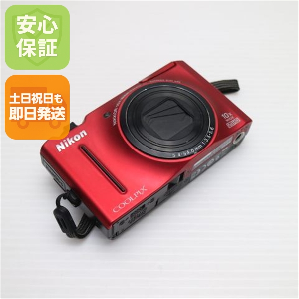 美品 COOLPIX S8100 フラッシュレッド 中古本体 安心保証 即日発送 Nikon デジカメ デジタルカメラ 本体