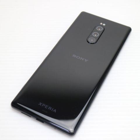超美品 SOV40 Xperia 1 ブラック スマホ 本体 白ロム 中古_1
