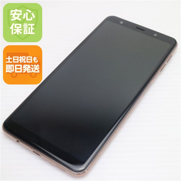 新品同様 SIMフリー Galaxy A7 ゴールド スマホ 本体 白ロム 中古