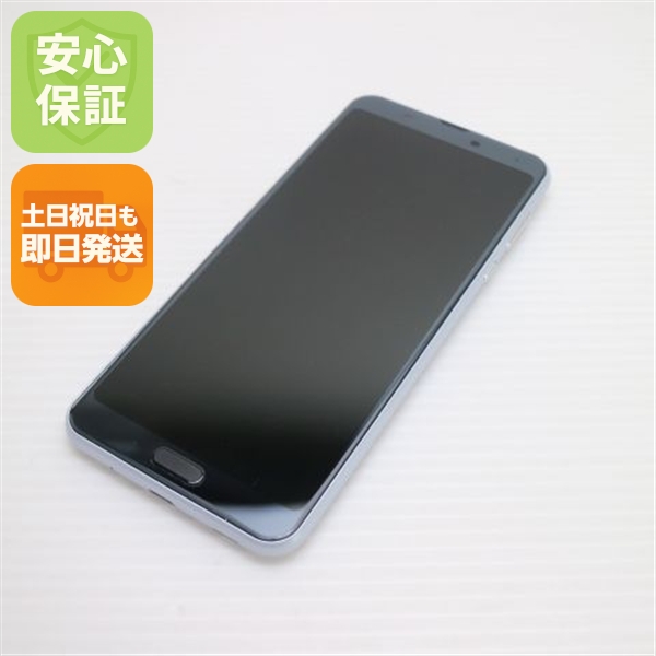 超美品 SIMフリー AQUOS sense3 plus ホワイト スマホ 白ロム 中古