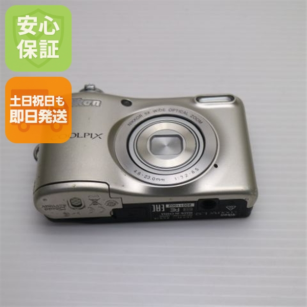 美品 COOLPIX L32 シルバー 中古本体 安心保証 即日発送 コンデジ Nikon 本体