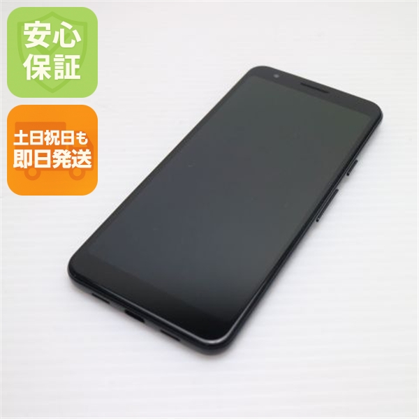 超美品 Google Pixel 3a ジャストブラック スマホ 本体 白ロム 中古