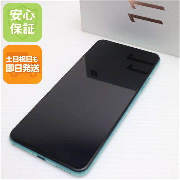 超美品 SIMフリー Mi 11 Lite 5G ミントグリーン 本体 即日発送 土日祝発送OK