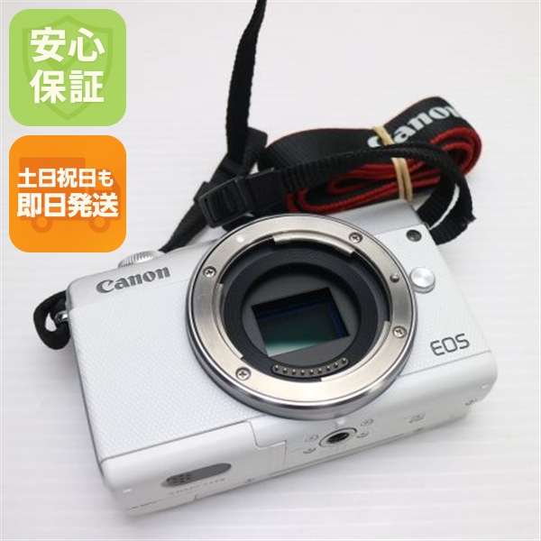 美品 EOS M100 ホワイト 安心保証 即日発送 Canon ミラーレス一眼カメラ デジタルカメラ