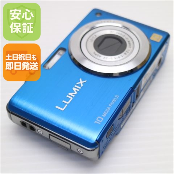 超美品 DMC-FS7 ブルー 中古本体 安心保証 即日発送 Panasonic LUMIX デジカメ 本体