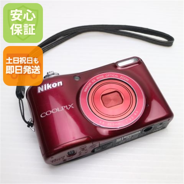 Nikon COOLPIX L32 コンパクトデジタルカメラ 赤 ニコン COOLPIX L32