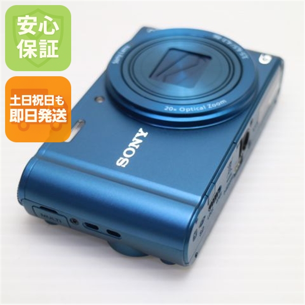 超美品 DSC-WX300 Cyber-shot ブルー 中古本体 安心保証 即日発送 デジカメ SONY 本体
