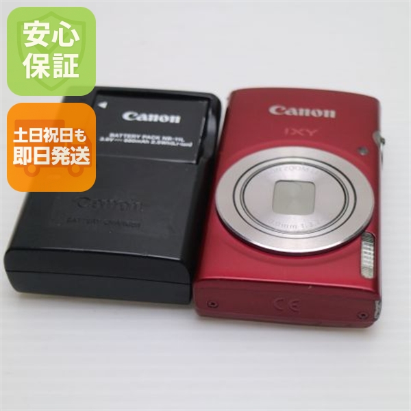美品 IXY 180 レッド 中古本体 安心保証 即日発送 コンデジ Canon 本体