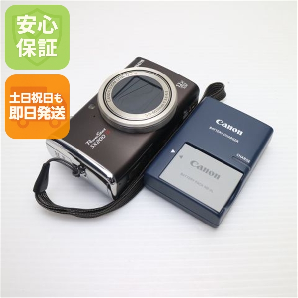 超美品 PowerShot SX200 IS ブラック 中古本体 安心保証 即日発送 Canon デジカメ デジタルカメラ 本体