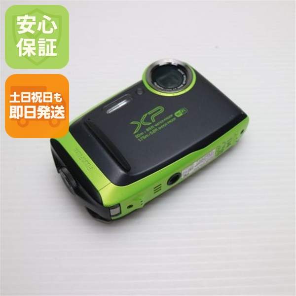 美品 FinePix XP130 ライム グリーン スマホ 中古 FUJIFILM