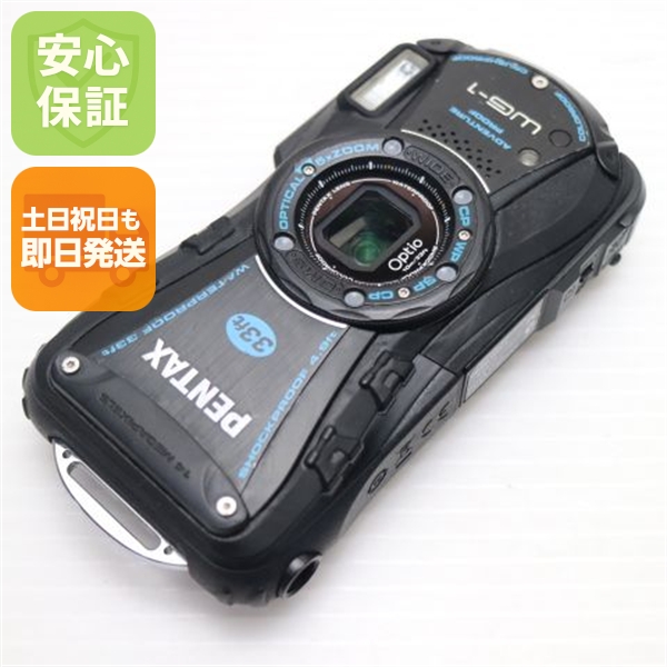 美品 Optio WG-1 ブラック 中古本体 安心保証 即日発送 PENTAX デジカメ デジタルカメラ 本体