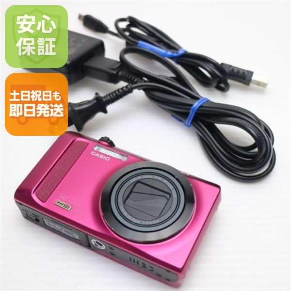 超美品 EX-ZR200 レッド 中古本体 安心保証 即日発送 デジカメ CASIO デジタルカメラ 本体