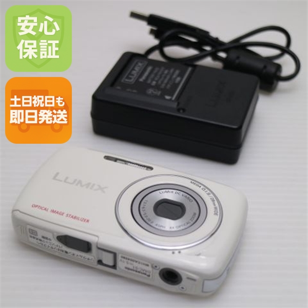 超美品 DMC-S1 ホワイト 中古本体 安心保証 即日発送 Panasonic LUMIX デジカメ 本体