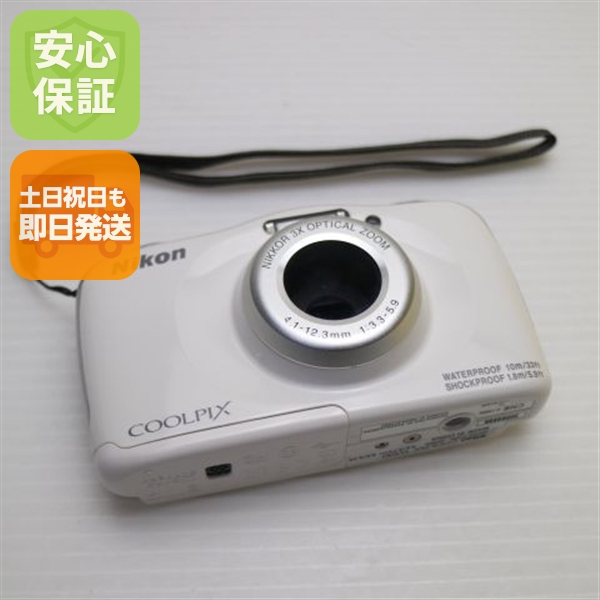 美品 COOLPIX W100 ホワイト 中古本体 安心保証 即日発送 コンデジ Nikon 本体