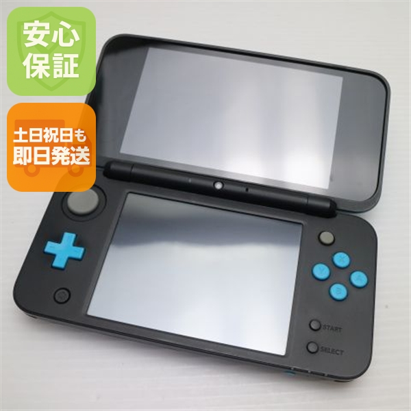 良品中古 NEWニンテンドー2DS LL 黒いこと×藍緑色 中古本体 楽になること言いはなつ 即日送りとどける 2DS NINTENDO 本体