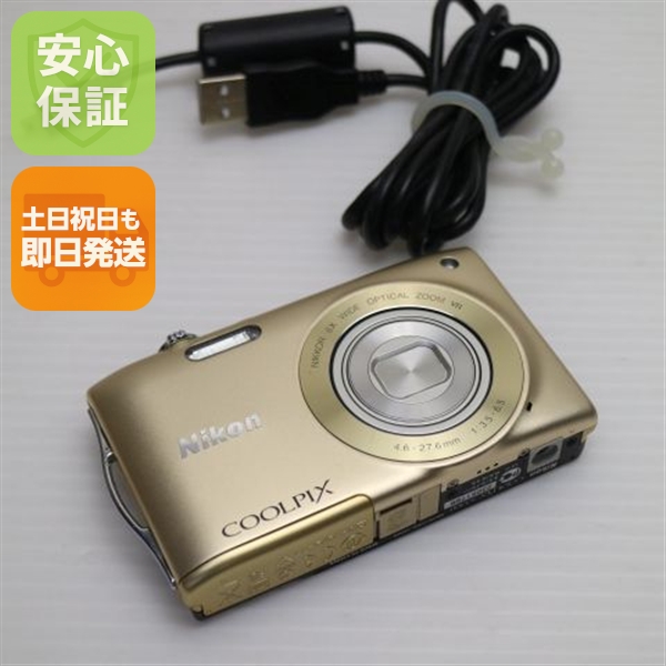 超美品 COOLPIX S3300 スイートゴールド 中古本体 安心保証 即日発送 デジカメ Nikon デジタルカメラ 本体
