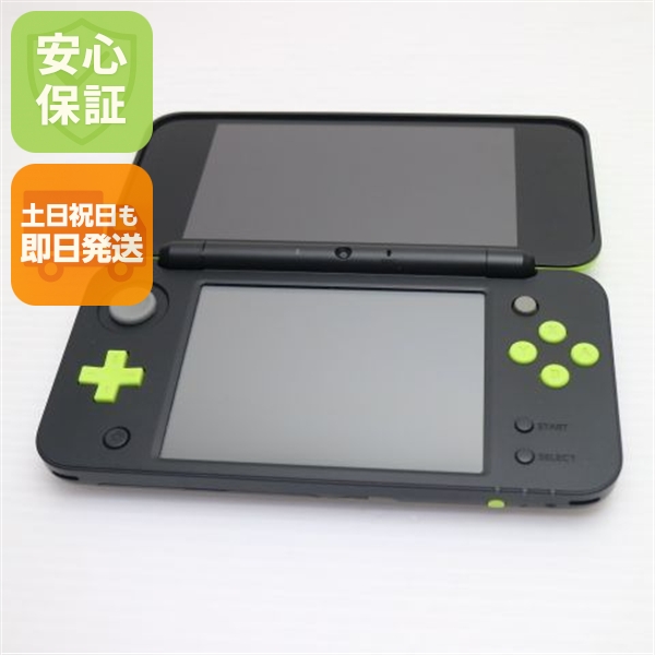 美品 NEWニンテンドー2DS LL ブラック×ライム 中古本体 安心保証 即日発送 2DS NINTENDO 本体