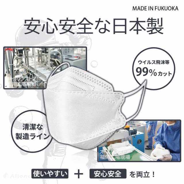 安心日本製】jn95 マスク 日本製 kf94マスク 3d立体マスク 立体 マスク 不織布 くちばし 個包装 オミクロン株 カケン 4層構造 使い捨ての通販はau  PAY マーケット - 激安雑貨通販 au PAY マーケット店