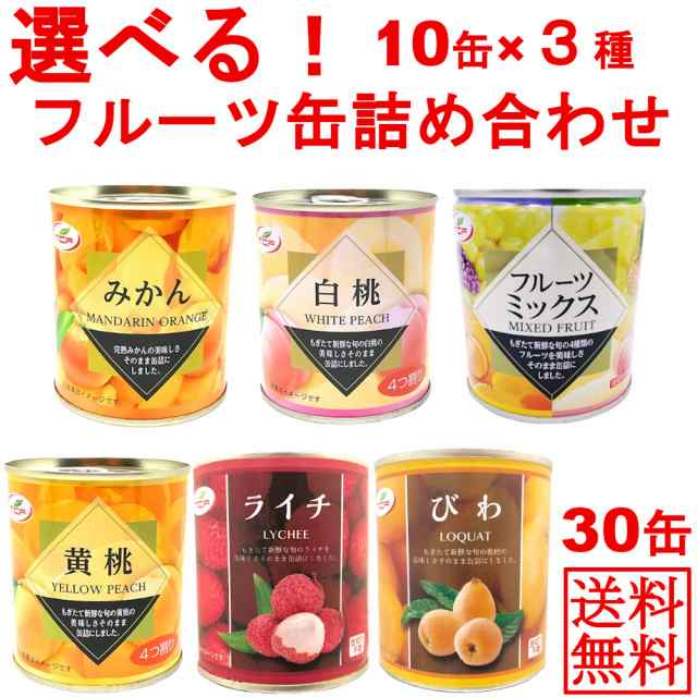 送料無料】選べるフルーツ缶詰め合わせ30缶セット （みかん、白桃、黄桃、フルーツミックス、ライチ、ビワ） まとめ買い 業務用 312gｘの通販はau  PAY マーケット - ヘルシーマーケット