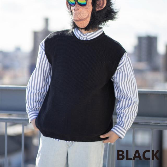 ニットベスト メンズ クルーネック 黒 白 ベージュ ベスト セーターベスト ニット ニットセーター サマーニット トップス アウター 綿 コの通販はau Pay マーケット お小遣い節約できる店 ローコス