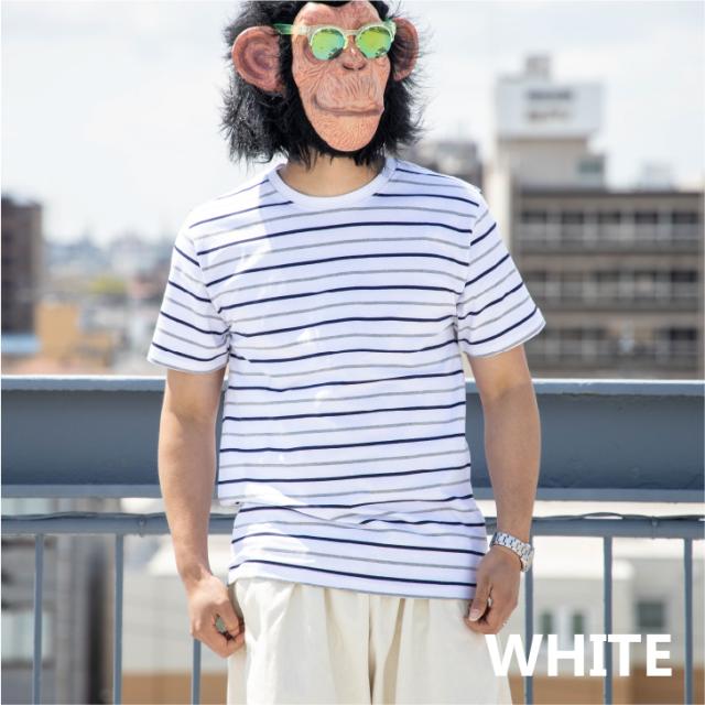 Tシャツ メンズ 半袖 クルーネック ボーダー柄 スリム 細身 紺 白 ベージュ 半袖tシャツ カットソー トップス インナー カジュアル ルーの通販はau Pay マーケット お小遣い節約できる店 ローコス