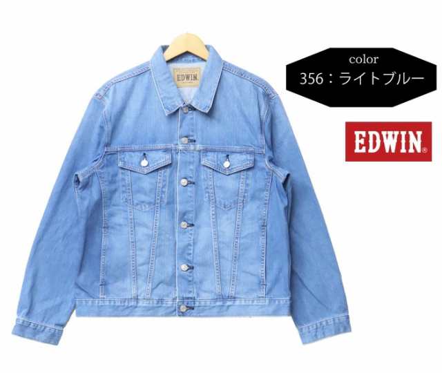 EDWIN エドウィン ベーシック Gジャン デニムジャケット ジージャン デニム メンズ トップス ジーンズ トラッカージャケット 定番  送料無｜au PAY マーケット