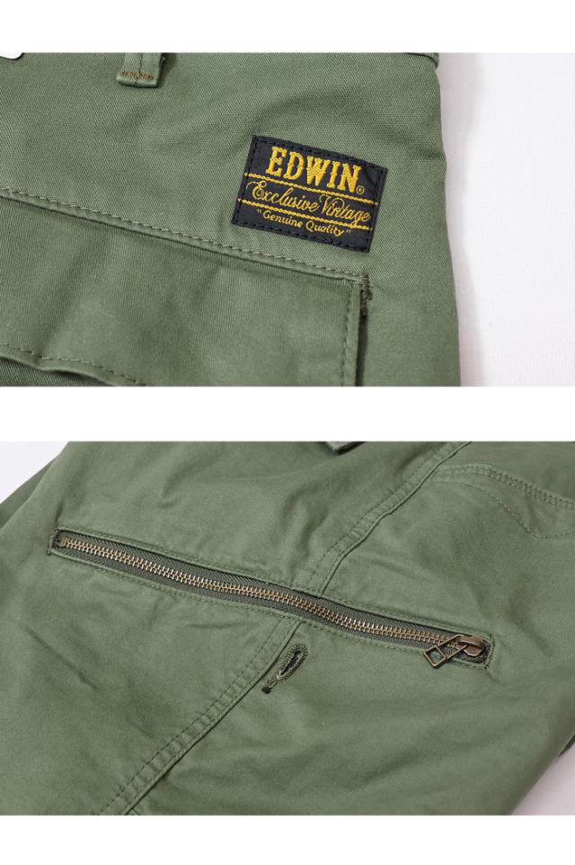 EDWIN エドウィン XV カーゴパンツ ストレッチ パンツ メンズ 送料無料 EXK02_15