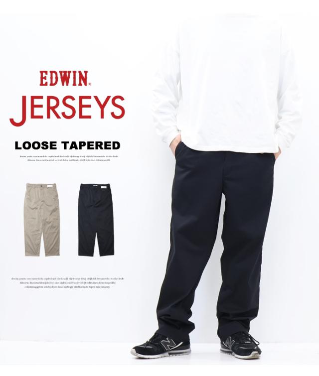 EDWIN エドウィン ジャージーズ チノ JM804 ルーズテーパード ストレッチ チノパンツ スラックス パンツ メンズ 送料無料_1