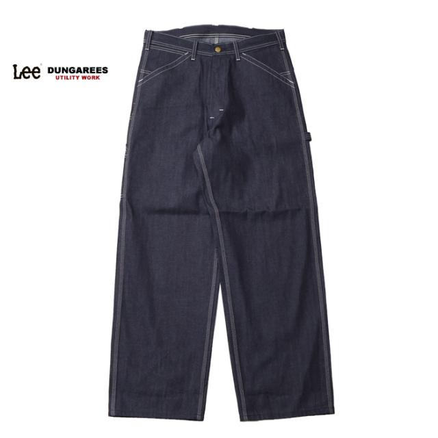 Lee リー DUNGAREES ダンガリーズ 生デニム リジット ワイドペインターパンツ メンズ ジーンズ ルーズ ワークパンツ ナマ インディゴ未洗い ノンウォッシュ ロウ 送料無料 LM7288-C589_3