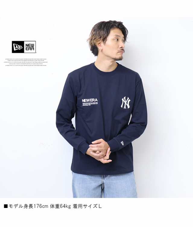 NEW ERA ニューエラ MLB プリント 長袖Tシャツ ロンT メンズ