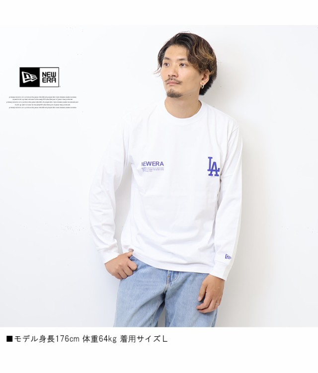 NEW ERA ニューエラ MLB プリント 長袖Tシャツ ロンT メンズ