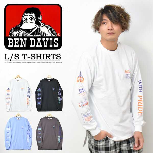 Ben Davis ベンデイビス バナー 袖プリント 長袖 Tシャツ メンズ レディース ユニセックス の通販はau Pay マーケット レックスワン