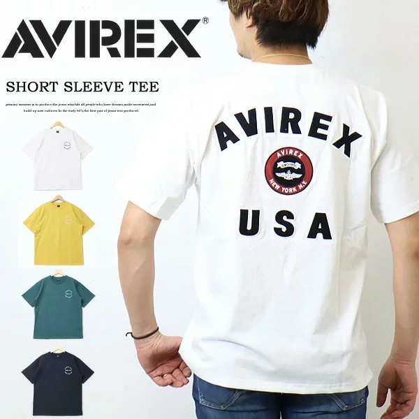 AVIREX アヴィレックス ヴァ—シティー 刺繍 半袖 Tシャツ メンズ アビレックス 送料無料 6123346 783-2129010｜au  PAY マーケット