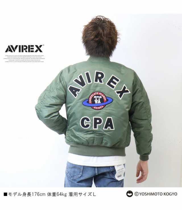 SALE セール AVIREX アヴィレックス チョコレートプラネット コラボ MA-1ジャケット 刺繍 チョコプラ アウター メンズ レディース  ユニセ｜au PAY マーケット