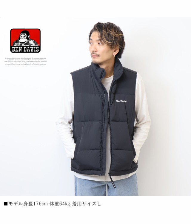 ダウンベスト ダウン BEN DAVIS ベンデイビス BD PUFFER VEST オーバー