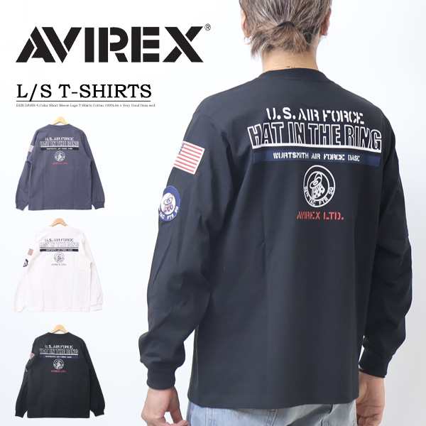 AVIREX アヴィレックス 長袖Tシャツ HAT IN THE RING メンズ ロンT 長T アビレックス 送料無料 783-4230010