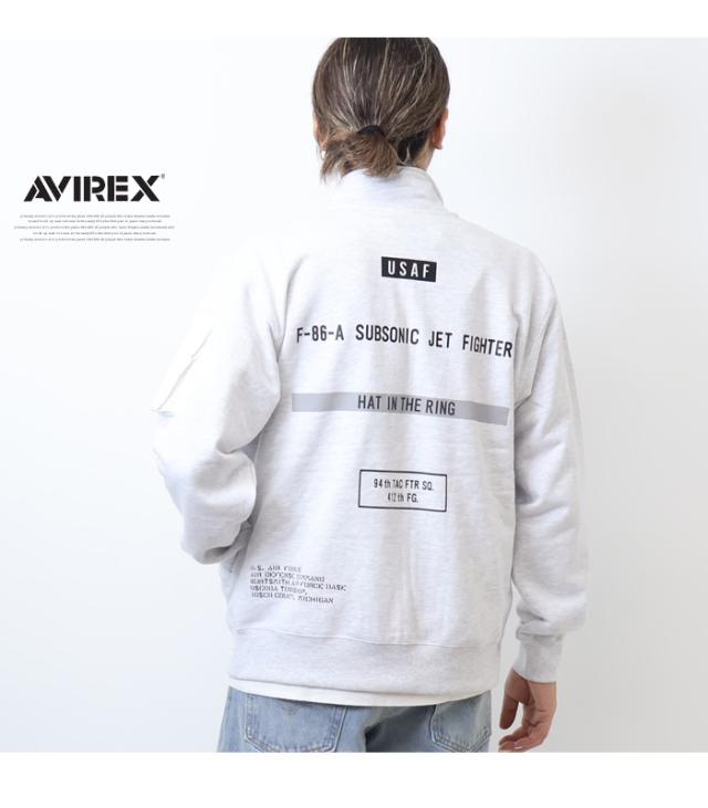 AVIREX アヴィレックス ステンシル スタンドジップジャケット スウェット HAT IN THE RING ライトアウター メンズ アビレックス 送料無料 783-4230026_5