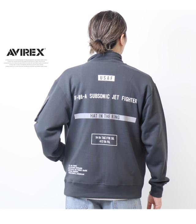 AVIREX アヴィレックス ステンシル スタンドジップジャケット スウェット HAT IN THE RING ライトアウター メンズ アビレックス 送料無料 783-4230026_8