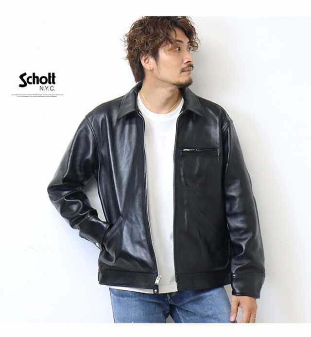 schott レザージャケットブラック