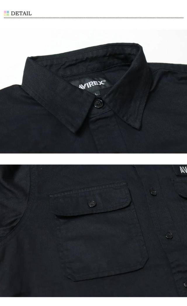 AVIREX アヴィレックス 長袖 ベーシック ファティーグシャツ メンズ
