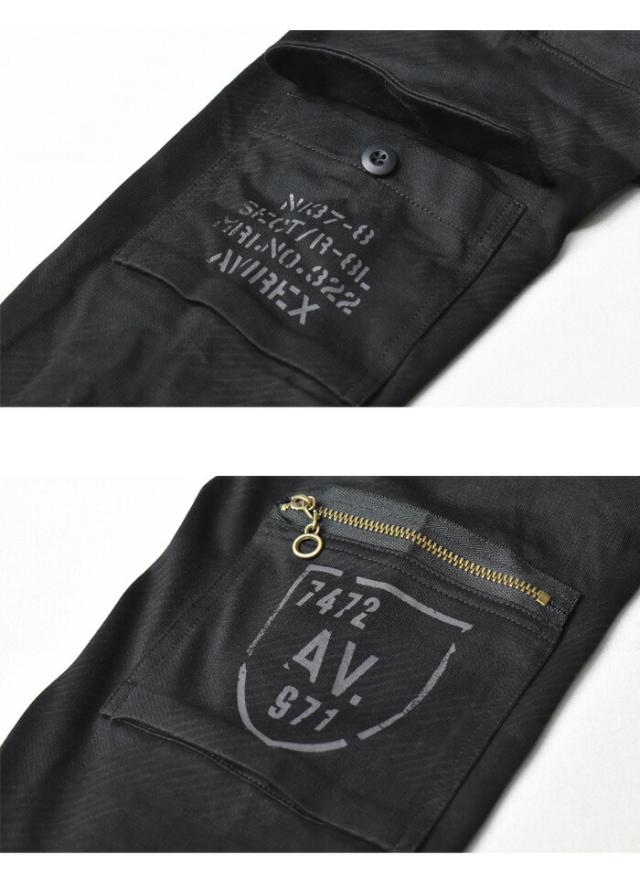 AVIREX アビレックス 長袖 ファティーグTシャツ クルーネック 長袖T