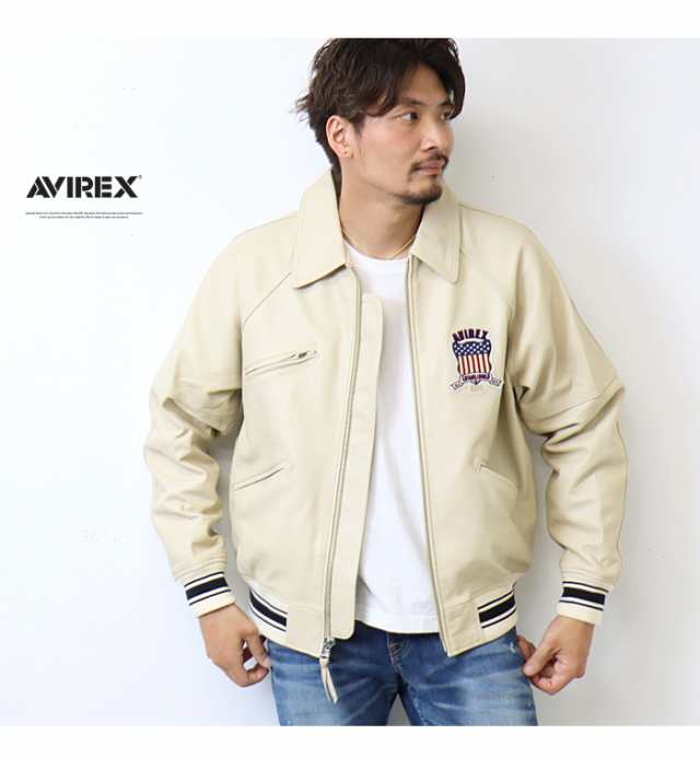 AVIREX アヴィレックス バーシティー シグネチャー レザージャケット