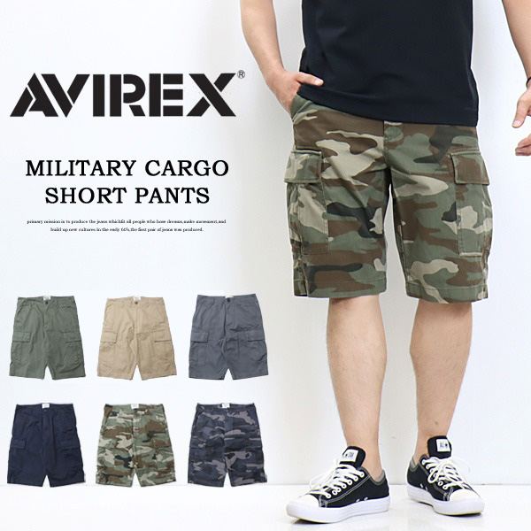 アヴィレックスハーフカーゴパンツ2XL AVIREX アビレックス ショートパンツ ファティーグカーゴ (783